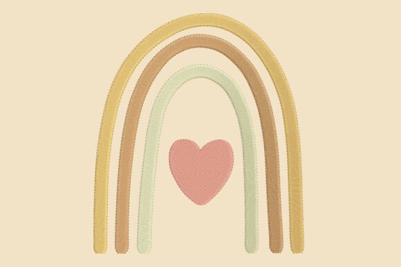 Download Dreamy Boho Rainbow Embroidery Design - Embroidery Collection
