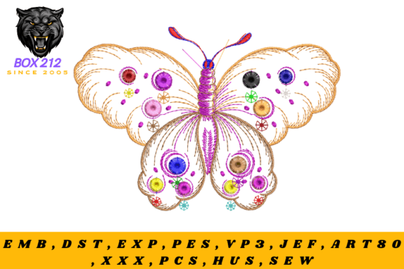 Download Beautiful Butterfly Digital Embroidery - Embroidery Collection