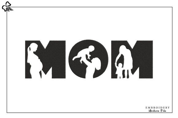 Download Mother’s Day MOM LIFE Embroidery - Embroidery Collection