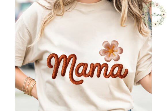 Download Mama Flower Embroidery PNG Clipart - Embroidery Collection
