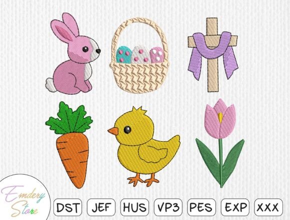 Download Easter &amp; Spring Embroidery Design Set - Embroidery Collection