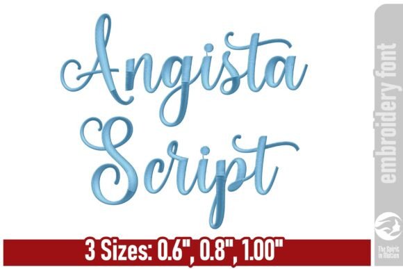 Download Angista Script Embroidery Font - Embroidery Collection