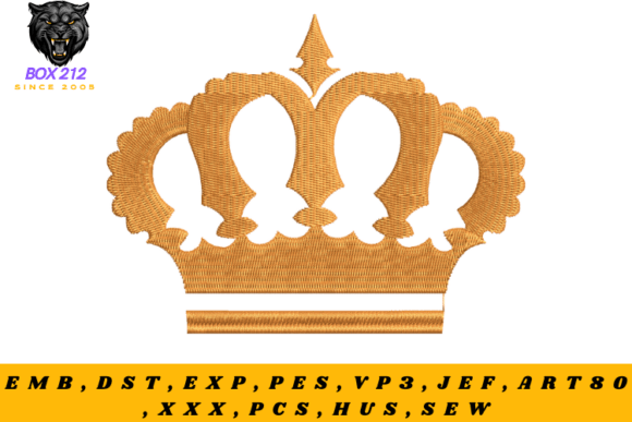 Download Royal Crown Embroidery Design - Embroidery Collection