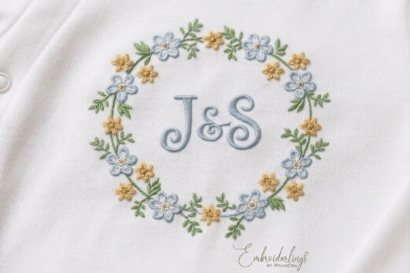 Download Baby Monogram Frame Embroidery Designs - Embroidery Collection