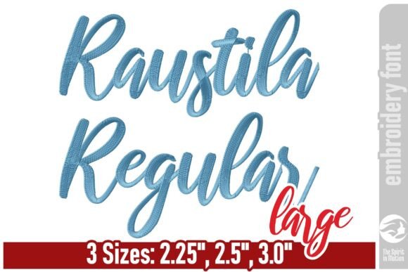 Download Raustila Embroidery Font - Large - Embroidery Collection