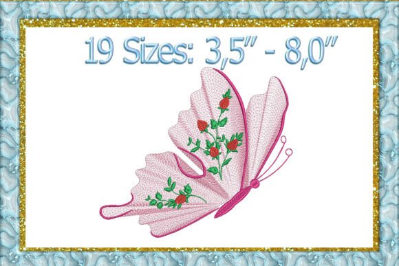 Download Rippled Butterfly Machine Embroidery - Embroidery Collection