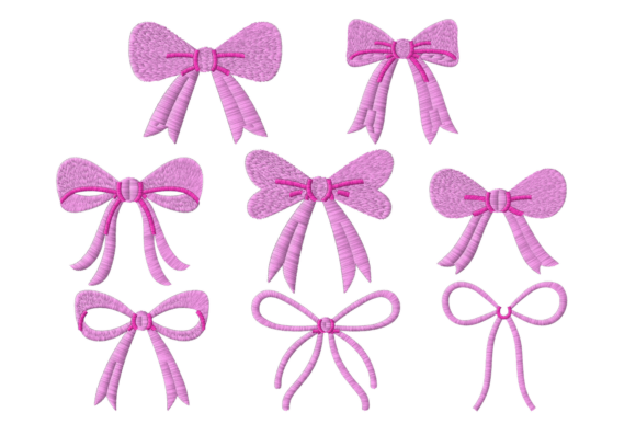 Download Beautiful Bow Embroidery Design Bundle - Embroidery Collection