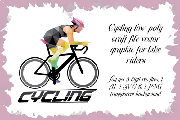Download Cycling Low Poly Craft File Vector - Premium Resources