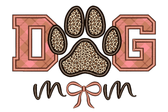 Download Dog Mom Applique Embroidery Design - Embroidery Collection