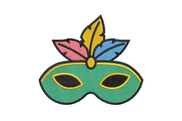 Download Carnival Mask Embroidery - Embroidery Collection