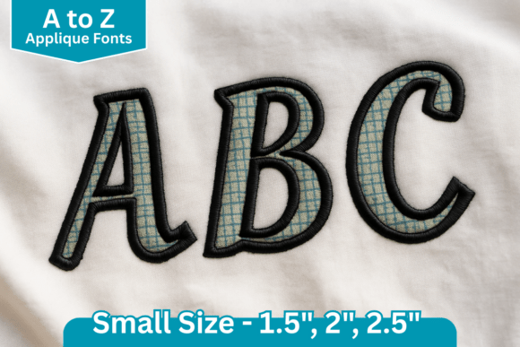 Download Curvy Applique Embroidery Font - Embroidery Collection
