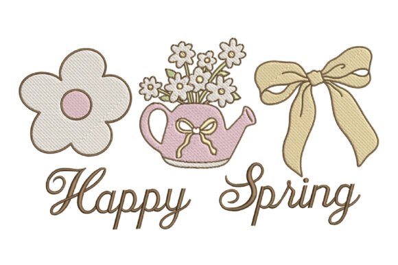 Download Happy Spring Embroidery Design - Embroidery Collection