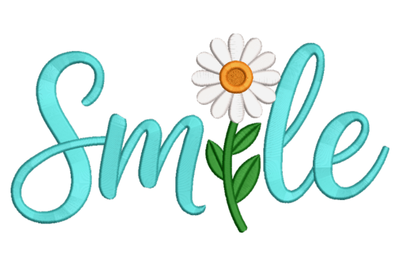 Download Smile Daisy Embroidery Design - Embroidery Collection