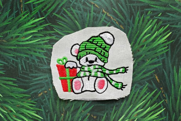 Download Christmas Teddy Bear Machine Embroidery - Embroidery Collection