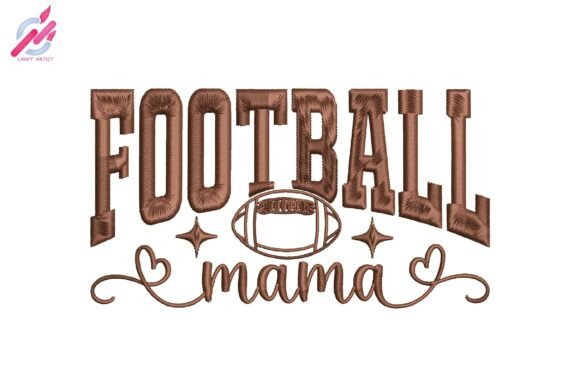 Download Football Mama Embroidery Design - Embroidery Collection