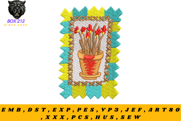 Download Plant Pot – Digital Embroidery Design - Embroidery Collection