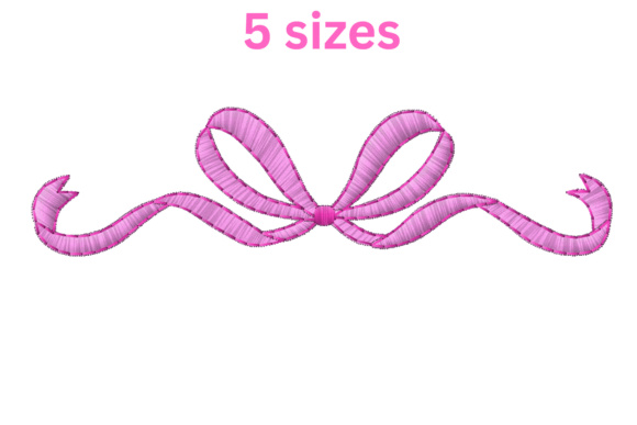 Download Wonderful Bow Embroidery Design - Embroidery Collection