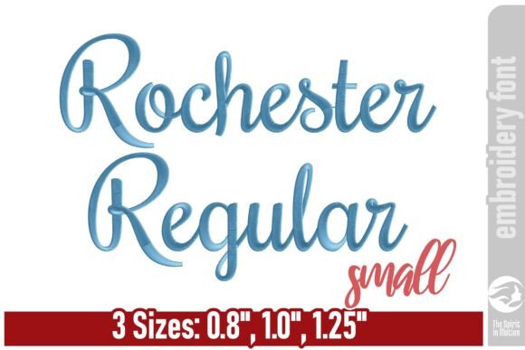 Download Rochester Embroidery Font - Small - Embroidery Collection
