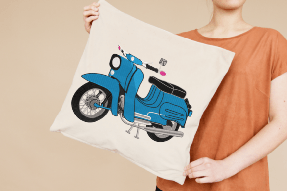 Download Vespa Digital Embroidery Design - Embroidery Collection
