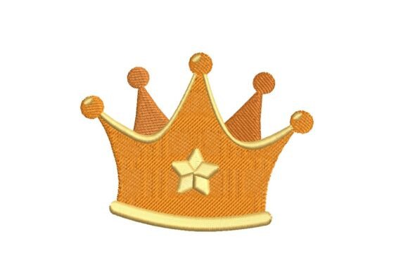 Download Golden Royal Crown Embroidery Design - Embroidery Collection