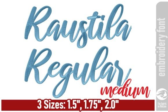 Download Raustila Embroidery Font - Medium - Embroidery Collection