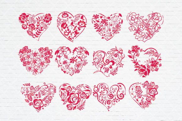 Download Floral Heart Embroidery Design SVG - Embroidery Collection