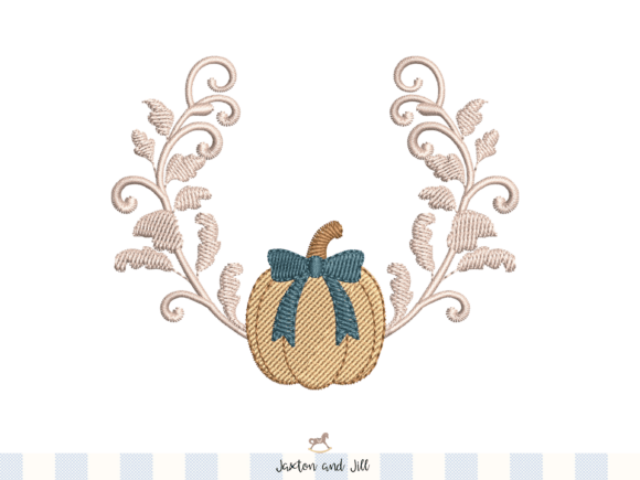 Download Pumpkin Monogram Frame Embroidery - Embroidery Collection