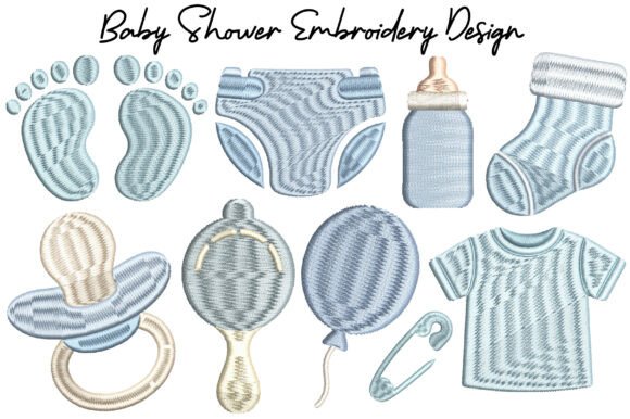 Download Baby Shower Embroidery Design Bundle - Embroidery Collection