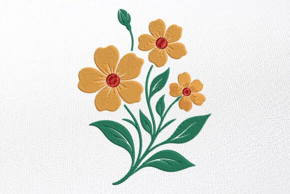 Download Flower Embroidery Design - Embroidery Collection
