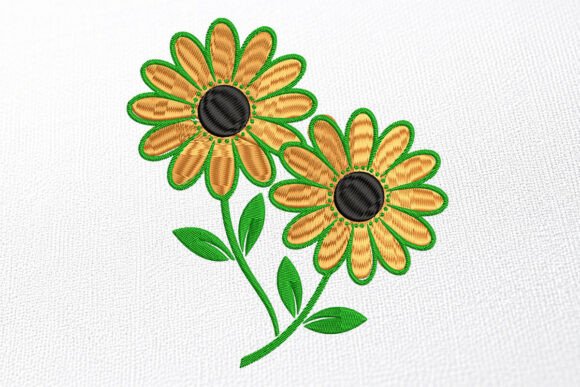 Download Sunflower Embroidery Design - Embroidery Collection