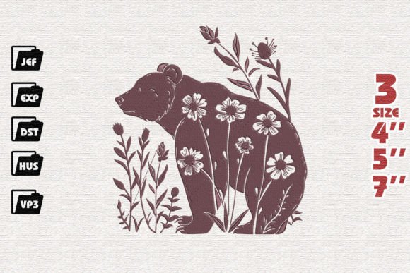 Download Mama Bear Embroidery Design - Embroidery Collection