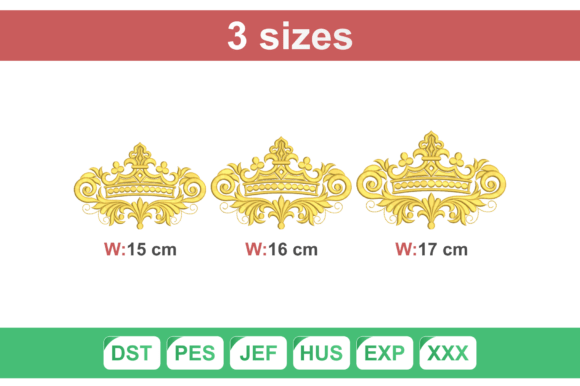 Download Royal Crown Embroidery Design - Embroidery Collection
