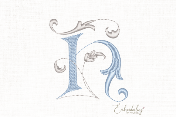 Download Wedding Monogram H, Embroidery Letter - Embroidery Collection
