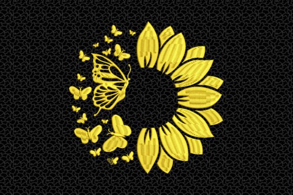 Download Sunflower Embroidery - Embroidery Collection
