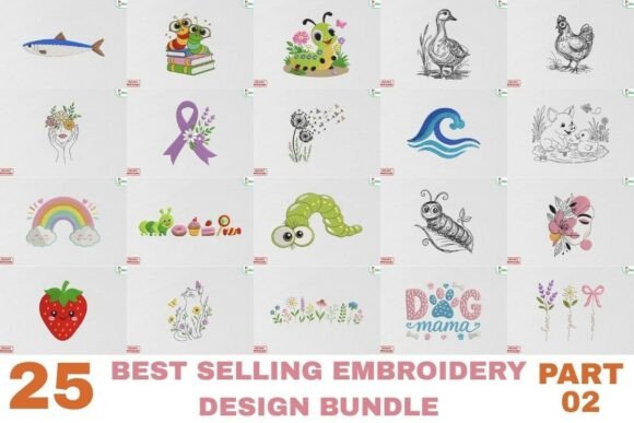 Download Beautiful Embroidery Design Bundle - Embroidery Collection