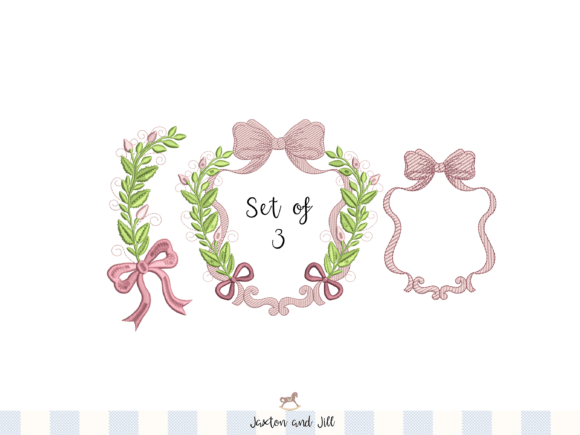 Download Laurel Wreath Monogram Frame Embroidery - Embroidery Collection