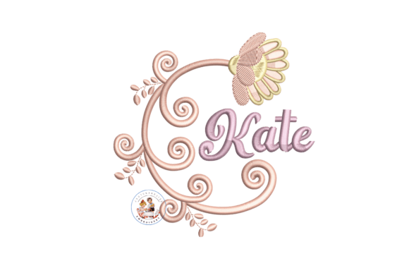 Download Jacobean Monogram Frame Embroidery - Embroidery Collection