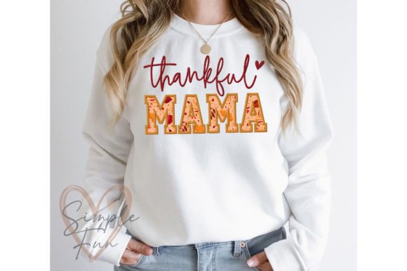 Download Thankful MAMA Applique Embroidery Design - Embroidery Collection