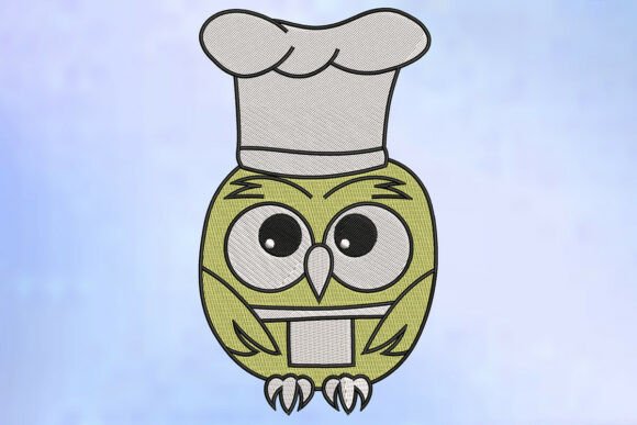 Download Chef Owl Embroidery Design - Embroidery Collection