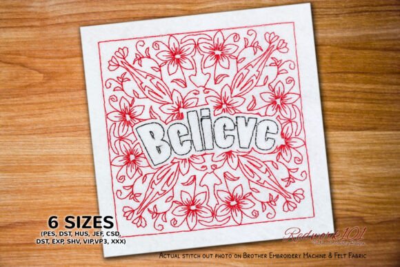 Download Believe Word Machine Embroidery - Embroidery Collection