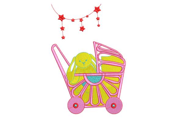 Download Baby Stroller Embroidery Design - Embroidery Collection